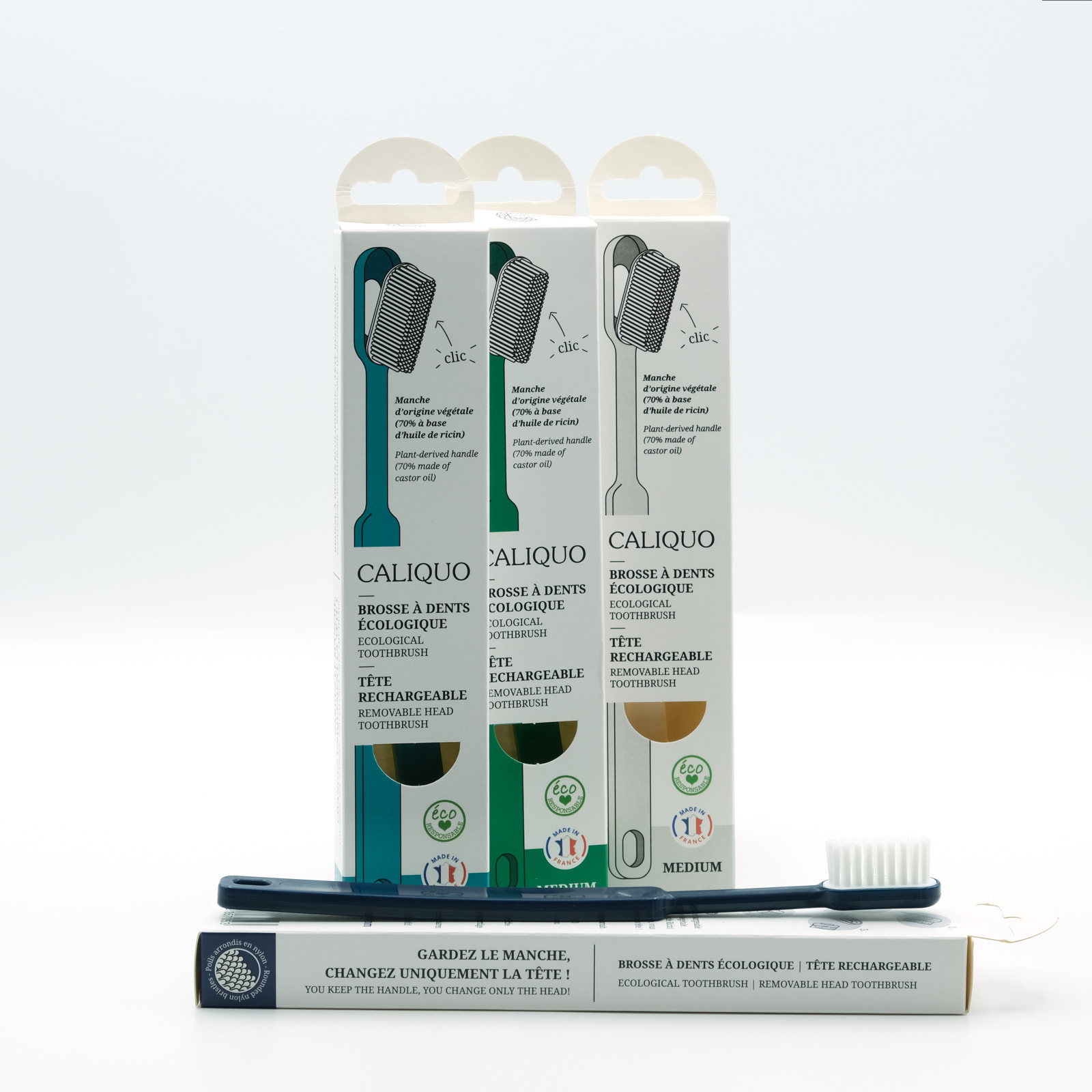 Brosse à dents RECHARGEABLE (MEDIUM) - Blanche