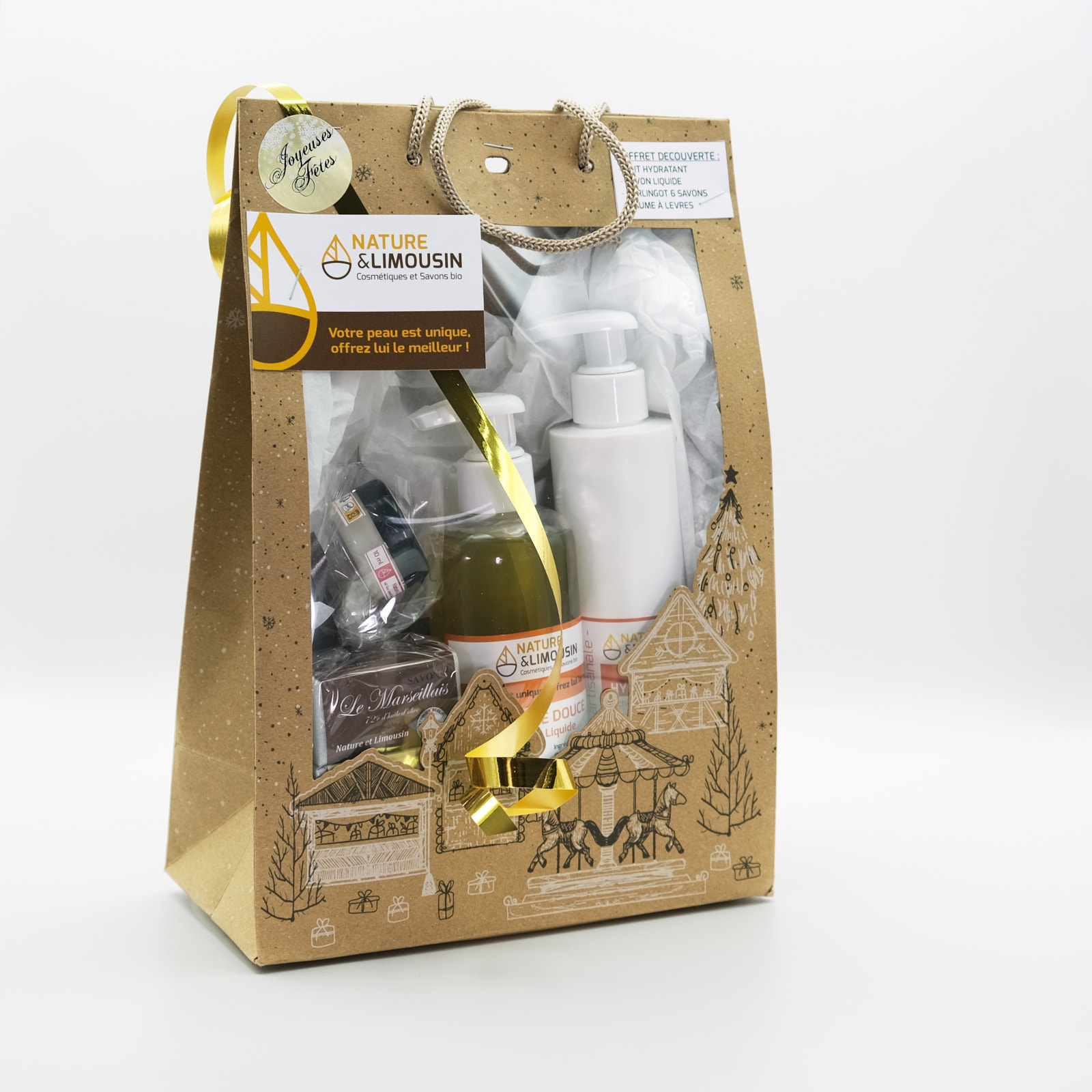 COFFRET CADEAU (Savon Liquide Orange Douce)