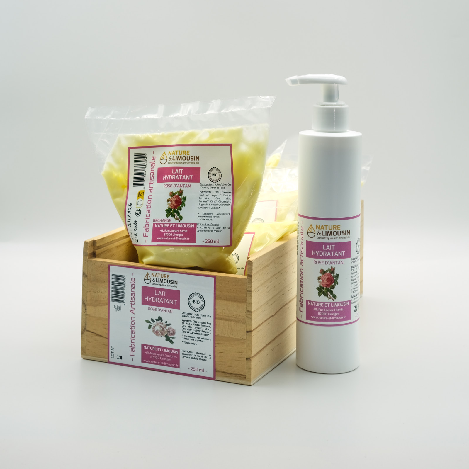 Recharge Lait Hydratant Rose D'antan 250ml