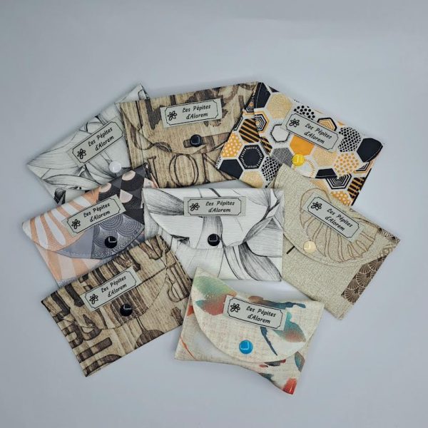 pochette à savon avec intérieure plastifié