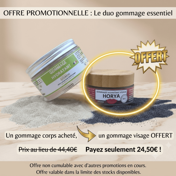 offre promotionnelle : le duo gommage essentiel